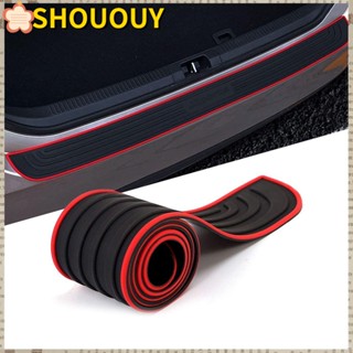 SHOUOUY แถบป้องกันกันชน 90 ซม. X 7 ซม., แผ่นป้องกันรถยนต์ มีกาวในตัว, อุปกรณ์เสริมในรถยนต์ ที่ทนทาน ป้องกันการชน ป้องกันการกัดกร่อน ขอบกันชน การ์ดกันชน สําหรับสากล