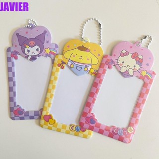 JAVIER กระเป๋าใส่บัตรเครดิต บัตรเครดิต ลายการ์ตูน Hello Kitty แบบพกพา