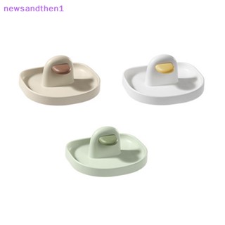 Newsandthen1 ชั้นวางฝาหม้อ ไม้พาย สีขาว สีเหลือง สีเขียวอ่อน เพื่อความปลอดภัย