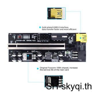 Pci-e 1x ถึง 6x บอร์ดขยาย USB การ์ดขุด แบบพกพา คอมพิวเตอร์ เดสก์ท็อป PC เมนบอร์ดอะแดปเตอร์ไฟฟ้าอิเล็กทรอนิกส์