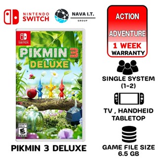 COINSคืน15%⚡FB9JMZV6⚡ NINTENDO PIKMIN 3 DELUXE SWITC แผ่นเกมส์ JOY-CON ของแท้จากศูนย์