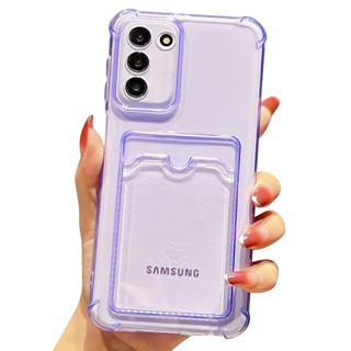 เคสโทรศัพท์มือถือ แบบใส พร้อมช่องใส่บัตร สําหรับ Samsung Galaxy A14 A24 A34 A54 A04s A04 A04e A 14 24 34 54 04 04e 04s A14 A54 4G 5G