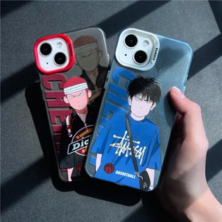 เคสโทรศัพท์มือถือ ซิลิโคน กันกระแทก ลายซากุระ ดอกไม้ ถนน Rukawa Maple Slam Dunk แนวสตรีท สร้างสรรค์ สําหรับ Iphone 12 11 13 14 PRO MAX 14 13ProMax 12 13pro 11 14pro