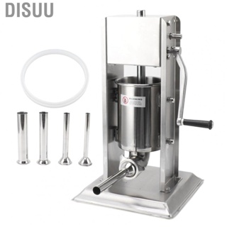 Disuu Manual Sausage Stuffer  Detachable Efficient Stainless Steel Vertical Maker for Commercial Use