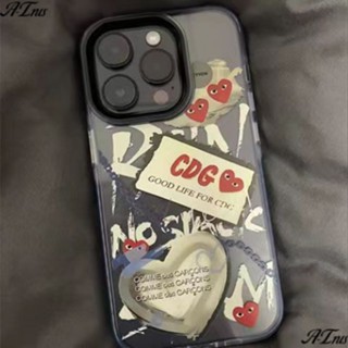 เคสโทรศัพท์มือถือแบบแข็ง กันกระแทก ลายกราฟฟิตี้หัวใจ สําหรับ Iphone 12 14pro promax xsmax 11xr13 Z8G9