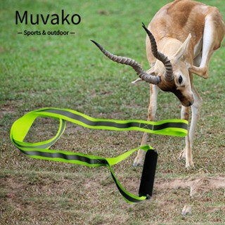 Muvako สายรัดลากกวาง ไนล่อน สีเขียว สะท้อนแสง สําหรับล่าสัตว์ กวาง กลางแจ้ง