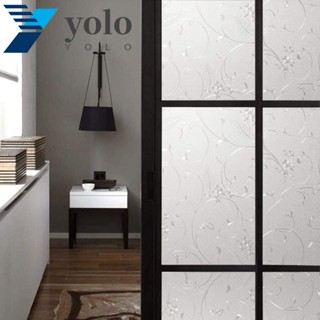 YOLO สติกเกอร์ฟิล์มกระจก โปร่งแสง 3D DIY เพื่อความเป็นส่วนตัว สําหรับตกแต่งบ้าน หน้าต่าง