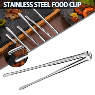 Stainless Steel BBQ Grill Kitchen Tongs Baking Bread Cooking Serving Tools