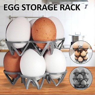 New 1pc Kitchen Simple Plastic Egg Holder Egg Storage Rack Organizer Container