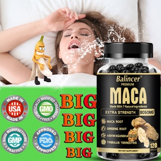 Maca Root Supplements - สนับสนุนภูมิคุ้มกันที่ดีต่อสุขภาพ, ต่อต้านความเหนื่อยล้า, ความแข็งแกร่ง, อารมณ์, ความแข็งแรง, อาหารเสริมสนับสนุนด้านจิตใจและพลังงาน