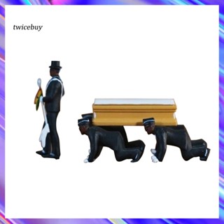 [TY] โมเดลฟิกเกอร์ Ghana Funeral Coffin Dancing Pallbearer 1/64 สําหรับตกแต่งรถยนต์