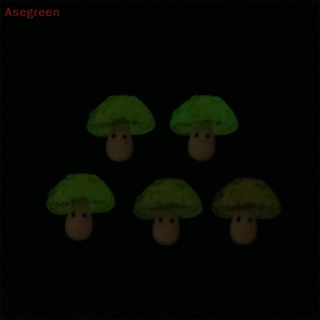 [Asegreen] โบว์เรซิ่น รูปการ์ตูนเห็ดจําลอง แฮนด์เมด DIY สําหรับตกแต่งผมเด็ก 5 ชิ้น