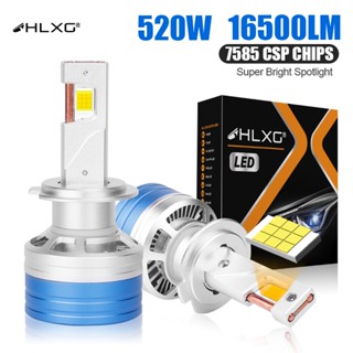 【ซูเปอร์พาวเวอร์】2 ชิ้น หลอด LED Tubro 520W 165000LM H4 H7 H8 H9 H1 H1 ไฟหน้า  HB3 HB4 9005 9006 9012 HIR2 Canbus LED ชิปอุณหภูมิสูง  7585 6000K แสงน้อยและไฮไลท์ รับประกันฟรี