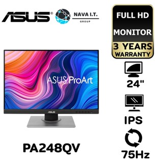 COINSคืน15%⚡FB9JMZV6⚡ ASUS MONITOR (จอมอนิเตอร์) PROART PA248QV 24" IPS 75HZ ประกัน 3 ปี