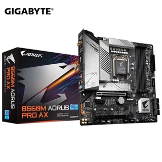 Gigabyte B560M AORUS PRO AX เมนบอร์ดคอมพิวเตอร์ตั้งโต๊ะ สําหรับ 10th Generation cpu 10400 GNFP