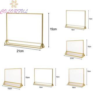 【COLORFUL】Display Stand Acrylic Double-sided Sign Transparent Vertical/horizontal