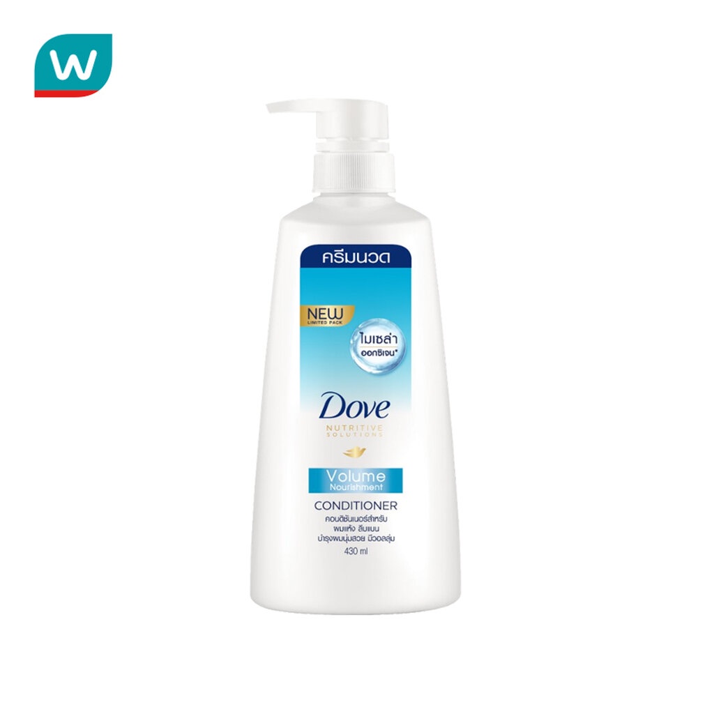Dove โดฟ คอนดิชันเนอร์ วอลลุ่ม นอริชเม้นท์ 430 มล. ครีมนวด ผมนุ่มสวย มีวอลลุ่ม