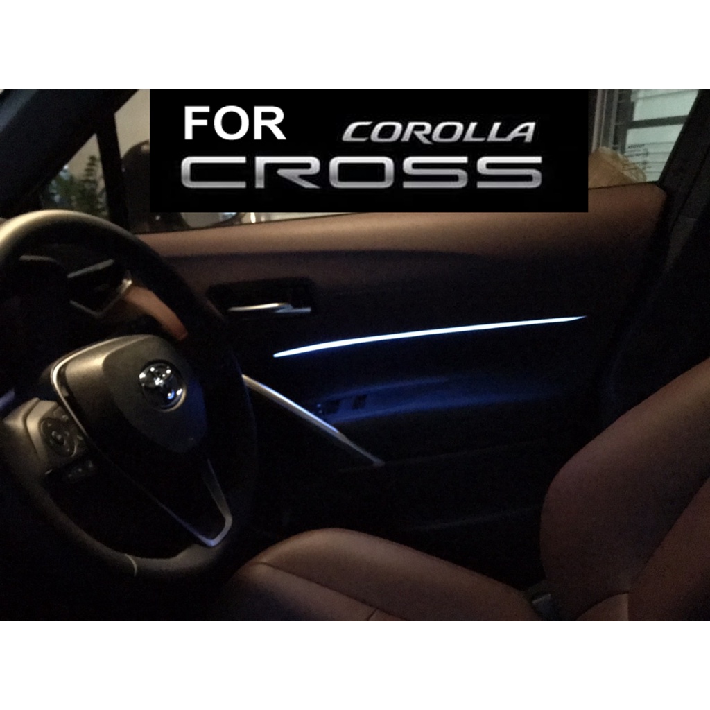 โตโยต้าครอส ของแต่ง Toyota Corolla Cross เพิ่มแสงแผงประตู 2 ชิ้น