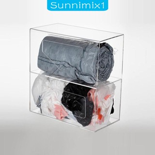 [Sunnimix1] กล่องเก็บถุงขยะ แบบติดผนัง