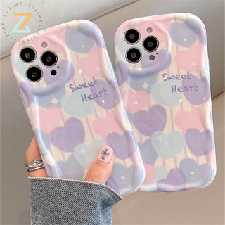 เคสโทรศัพท์มือถือ ซิลิโคน ลายหัวใจสีม่วง สําหรับ Redmi A1 Redmi A2 Redmi 9A Redmi 9C Redmi 9T Redmi 10 Redmi 10C Note 9S Note 11S 4G Note 9 Pro 4G Redmi 11 Prime 5G