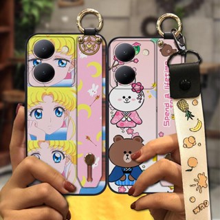 Wristband Soft Phone Case For VIVO Y78 5G China/Y78M/A36/A27
Anti-knock Waterproof Cute Silicone Anti-dust Phone Holder Cartoon