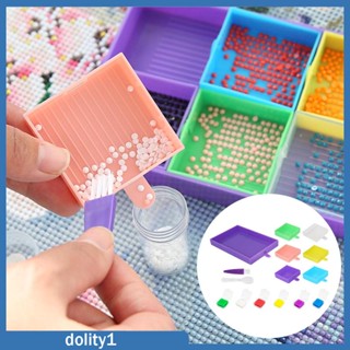 [Dolity1] ชุดถาดปักครอสสติตช์คริสตัล 5D DIY