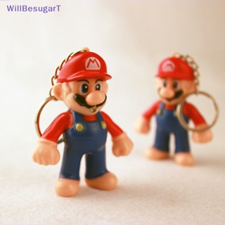 [WillBesugarT] พวงกุญแจ จี้การ์ตูน Super Mario เรืองแสง ของขวัญคริสต์มาส สําหรับเด็ก [ใหม่]