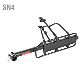 SN4 Quick Release ชั้นวางเบาะหลังจักรยานแบบปรับได้ Mountain Bike กระเป๋าใส่สัมภาระพร้อมตัวสะท้อนแสง