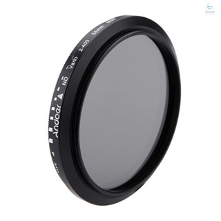 Andoer 55mm ND Fader Neutral Density Adjustable ND2 to ND400 Variable Filter for   DSLR Camera