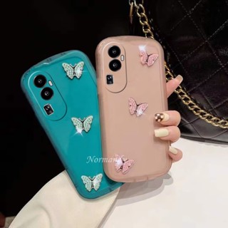 ใหม่ เคสโทรศัพท์มือถือแบบนิ่ม TPU ใส กันกระแทก กันรอยกล้อง ลายผีเสื้อ หลากสี แฟชั่น สําหรับ OPPO Reno10 Pro+ Pro Plus A78 NFC 4G 5G 2023