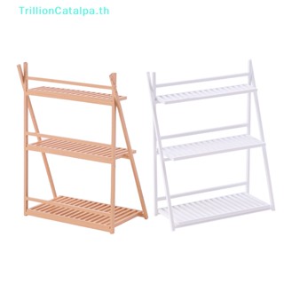 Trillioncatalpa ชั้นวางดอกไม้จิ๋ว 1:20 อุปกรณ์เสริม สําหรับตกแต่งบ้านตุ๊กตา DIY TH