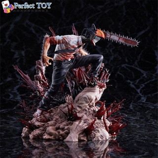 โมเดลฟิกเกอร์ Pvc รูปการ์ตูนอนิเมะ PS Chainsaw Man สําหรับตกแต่งบ้าน