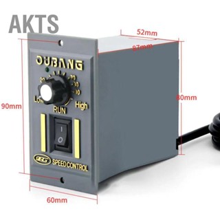 AKTS ตัวควบคุมความเร็วมอเตอร์ AC สวิตช์ควบคุม ตัวควบคุม 1 แถว 6 ขา CW CCW อุปกรณ์เสริมการหมุน