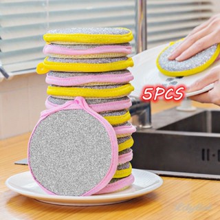 ღ 5pcs Double Side Sponge Dishwashing Reusable Washable Cleaning Tools Kitchen Sponges For Washing Dishes Tableware Brush Cleaning Accessories