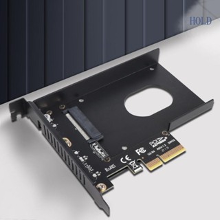 Ace อะแดปเตอร์การ์ดฮาร์ดไดรฟ์ SSD Pcie 4 0 X4 เป็น U 2 Computer 2 5 SFF-8639