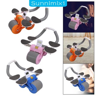 [Sunnimix1] ลูกกลิ้งออกกําลังกาย อเนกประสงค์ พร้อมล้อคู่จับเวลา สําหรับออกกําลังกาย