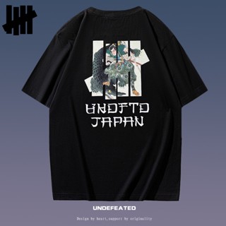 2023 Undefeated เสื้อยืดแขนสั้น คอกลม พิมพ์ลายจระเข้ ซามูไร แฟชั่นฤดูร้อน สําหรับผู้ชาย และผู้หญิง