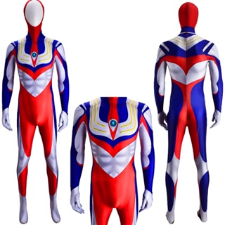 ชุดจั๊มสูทคอสเพลย์ Ultraman Orb Ultraman Tiga Superhero Zero เหมาะกับวันฮาโลวีน สําหรับเด็ก และผู้ใหญ่