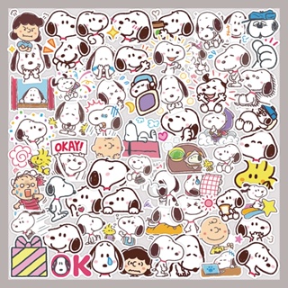 สติกเกอร์ ลายการ์ตูน Snoopy กันน้ํา สไตล์เกาหลี สําหรับติดตกแต่งโทรศัพท์มือถือ diy จํานวน 60 ชิ้น