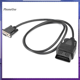 สายเคเบิลอะแดปเตอร์วินิจฉัยรถยนต์ OBD USB VAG Interface OBD2 16-Pin to DB9 RS232