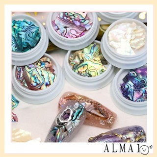 ALMA อุปกรณ์ตกแต่งเล็บ เปลือกหอยเป๋าฮื้อ 3D DIY