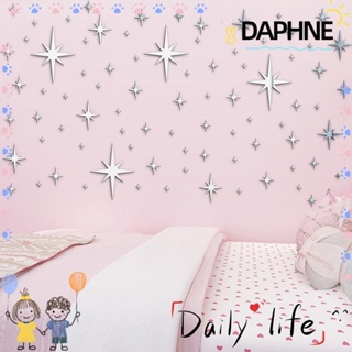 DAPHNE สติกเกอร์กระจกไวนิล สไตล์โมเดิร์น ลอกออกได้ สําหรับตกแต่งผนังบ้าน 82 ชิ้น