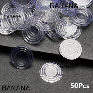 Banana1 แผ่นยางรองขาเฟอร์นิเจอร์ แบบหนา ป้องกันเสียงรบกวน สีโปร่งใส 50 ชิ้น