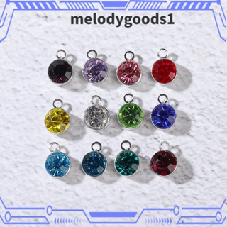 Melodygoods1 ลูกปัดพลอยเทียม แฮนด์เมด สําหรับทําสร้อยคอ DIY 10 ชิ้น ต่อแพ็ค