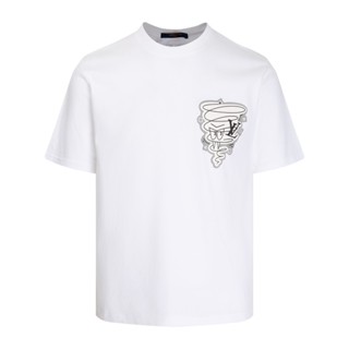 L333v- เสื้อยืดแขนสั้น พิมพ์ลายทอร์นาโด แฟชั่น Ruyew