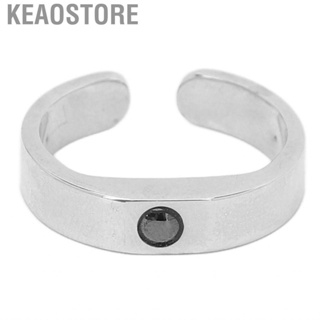 Keaostore Prevent Snoring Ring  Titanium Steel Adjustable Painless for Men Women Daily Life