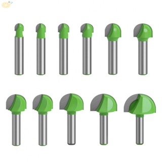 【VARSTR】Router Bit 11pcs 8mm Shank Ball Nose Carbide Alloy Power Tools Radius Core Box