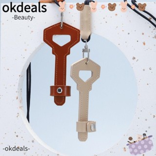 OKDEALS สายโซ่คล้องแว่นตา แว่นกันแดด แบบหนัง กันตก