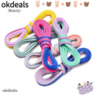 OKDEALS 1 คู่|เชือกผูกรองเท้า แบบไขว้ อุปกรณ์เสริม สําหรับรองเท้า DIY