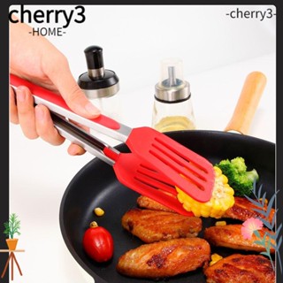 Cherry3 ที่คีบอาหารซิลิโคน รูปโครงกระดูก ไม่เจ็บหัว กันลื่น ไม่มีกลิ่น สําหรับคีบขนมปัง บาร์บีคิว